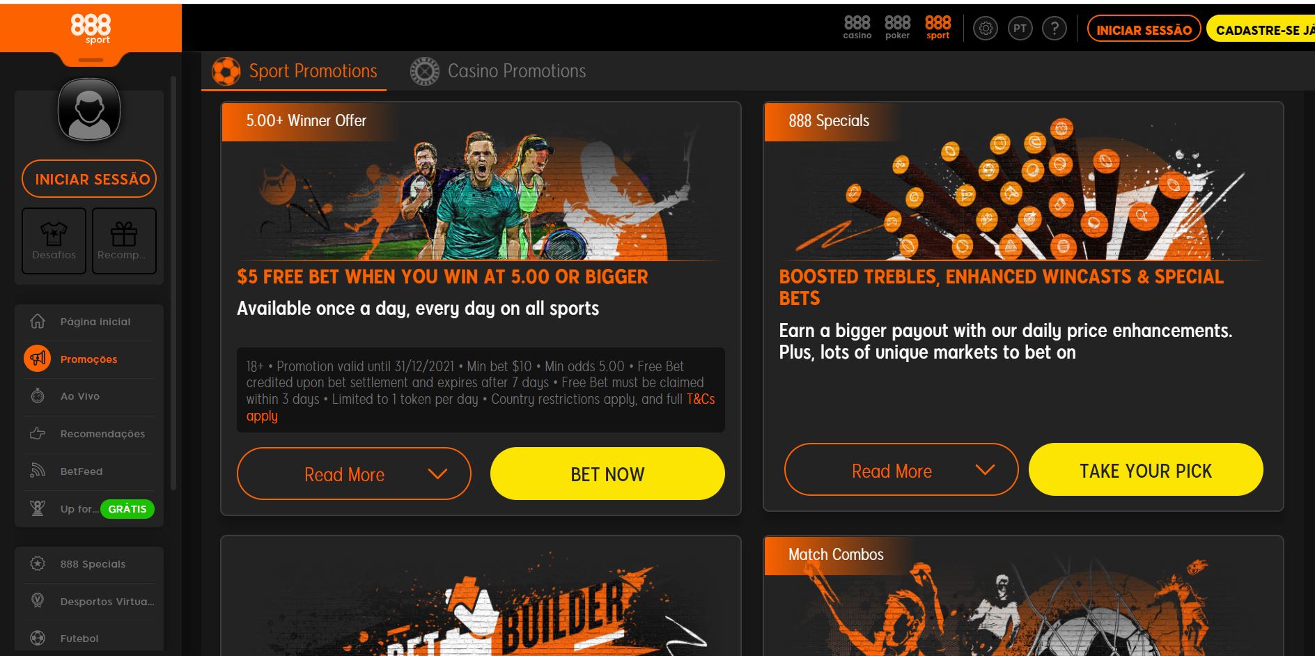 Ganhe Apostas Grátis todos os Dias na 888Sport
