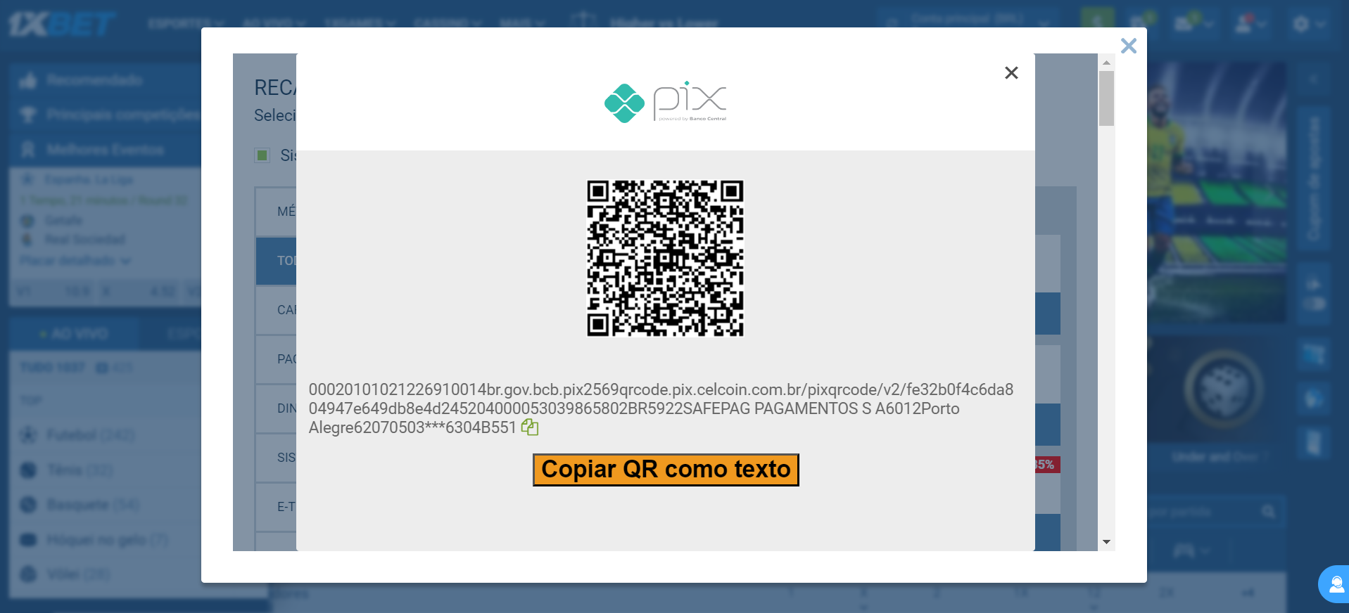 Como depositar com PIX para apostar com a 1XBET Como depositar com PIX para apostar com a 1XBET