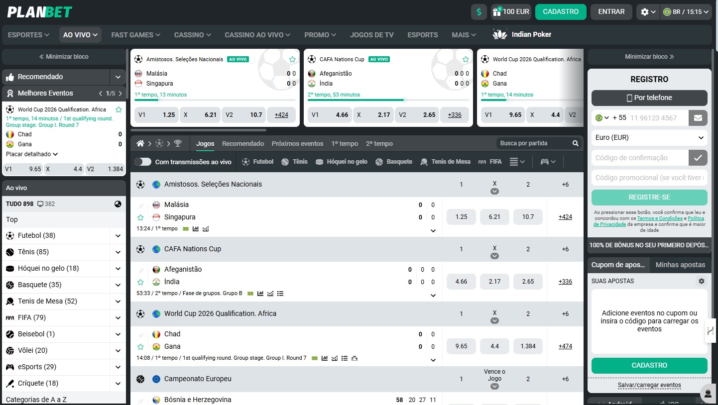 BR - Planbet Bookmaker Review - Live betting BR Planbet Bookmaker Review Live betting